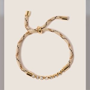 Evereve Cooper Cord Bracelet in beige color